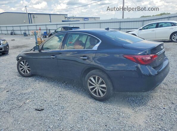 JN1CV7AP3JM240353 2018 INFINITI Q50 Black უკანა მარცხენა