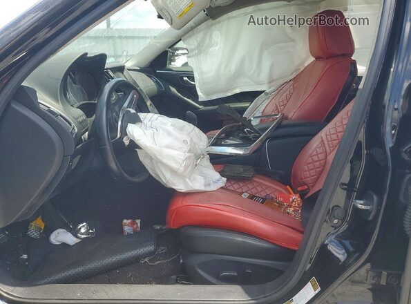 JN1CV7AP3JM240353 2018 INFINITI Q50 Black წინა სალონის ხედი