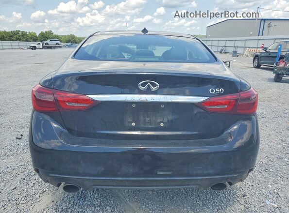JN1CV7AP3JM240353 2018 INFINITI Q50 Black უკანა ხედი