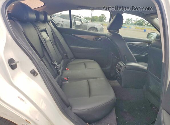 JN1CV7AR8HM681505 2017 INFINITI Q50 White უკანა სავარძლების ხედი