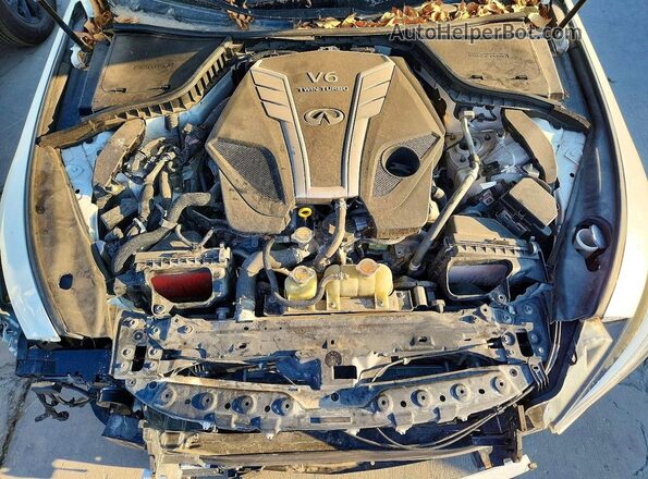 JN1EV7AP0JM359440 2018 INFINITI Q50 Белый Вид задней части салона