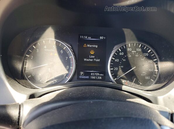 JN1EV7AP0JM366954 2018 INFINITI Q50 Black Instrument cluster view