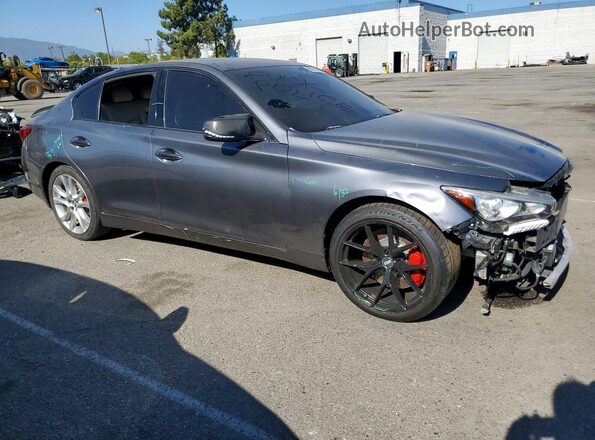 JN1EV7AP0LM202803 2020 INFINITI Q50 Charcoal Առջևի աջ