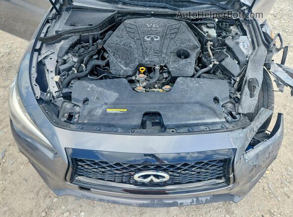 JN1EV7AP0LM207306 2020 INFINITI Q50 Серый Вид задней части салона