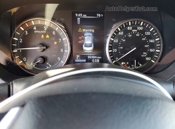 JN1EV7AP1LM206598 2020 INFINITI Q50 White ხელსაწყოთა პანელის ხედი