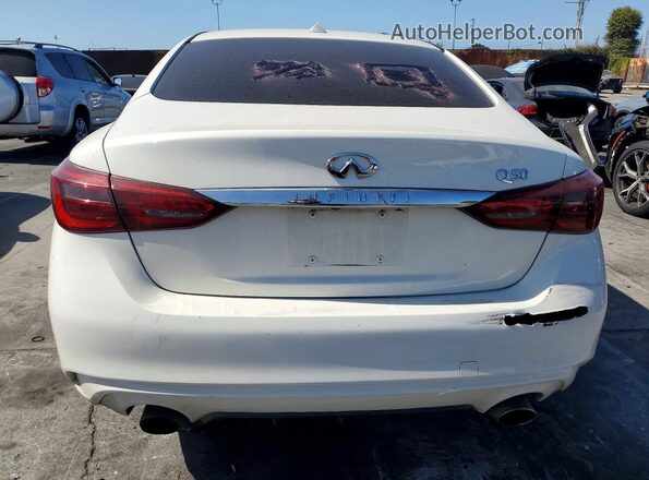 JN1EV7AP1LM206598 2020 INFINITI Q50 White უკანა ხედი