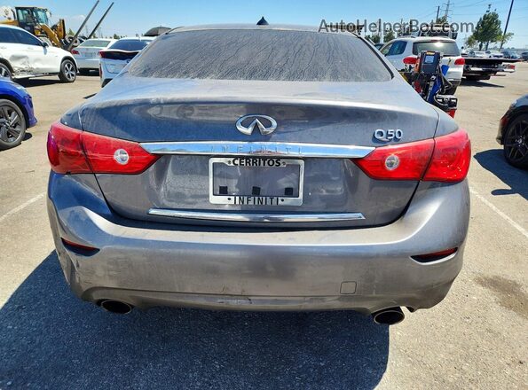 JN1EV7AP2GM303136 2016 INFINITI Q50 Gray Widok z tyłu