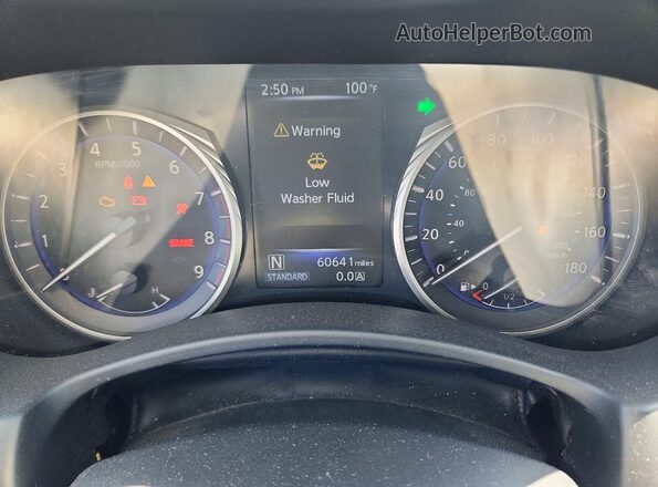 JN1EV7AP2GM303136 2016 INFINITI Q50 Gray Widok zestawu wskaźników