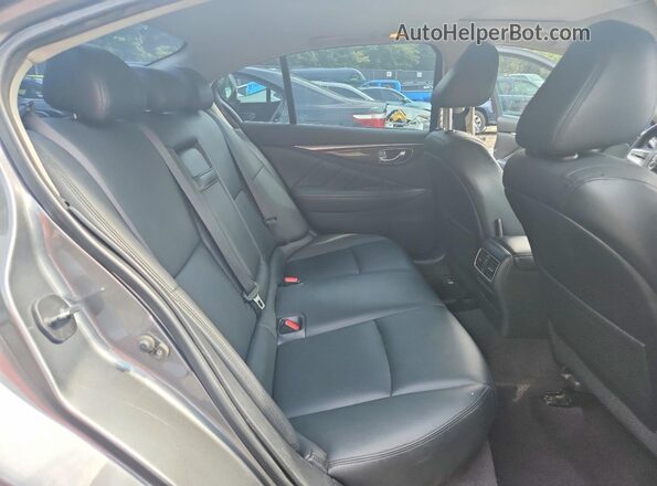 JN1EV7AP2JM361433 2018 INFINITI Q50 Gray Vista de los asientos traseros