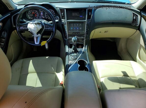 JN1EV7AP2JM362789 2018 INFINITI Q50 Blue Dashboard view