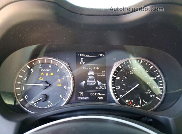 JN1EV7AP2JM362789 2018 INFINITI Q50 Blue Instrument cluster view