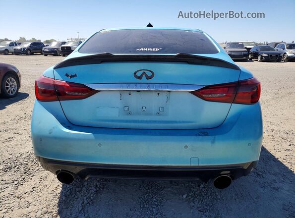 JN1EV7AP2JM362789 2018 INFINITI Q50 Blue Rear view