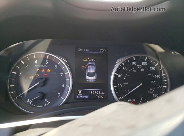 JN1EV7AP2JM366700 2018 INFINITI Q50 White Instrument cluster view