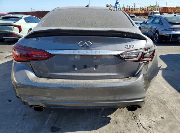 JN1EV7AP2JM366745 2018 INFINITI Q50 Серый Вид сзади