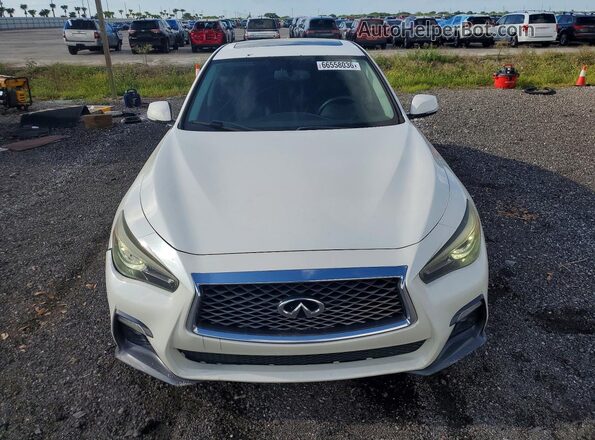 JN1EV7AP2JM591571 2018 INFINITI Q50 White Front view