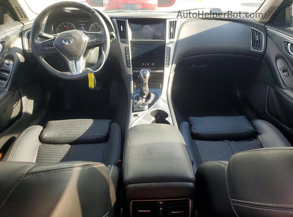 JN1EV7AP2JM591571 2018 INFINITI Q50 White Dashboard view