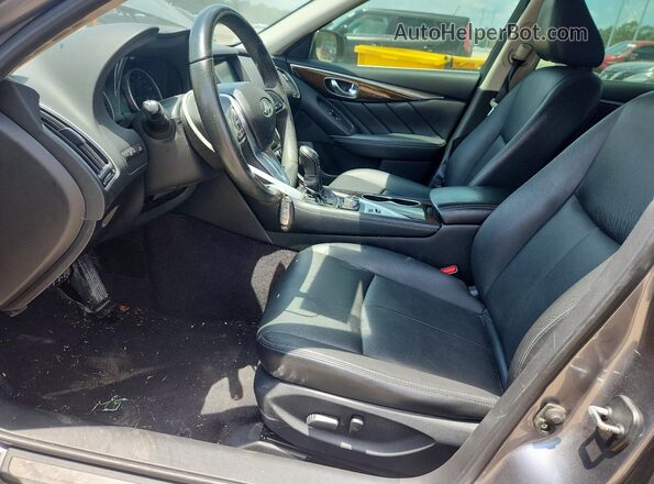 JN1EV7AP3JM357648 2018 INFINITI Q50 Серый Вид салона спереди