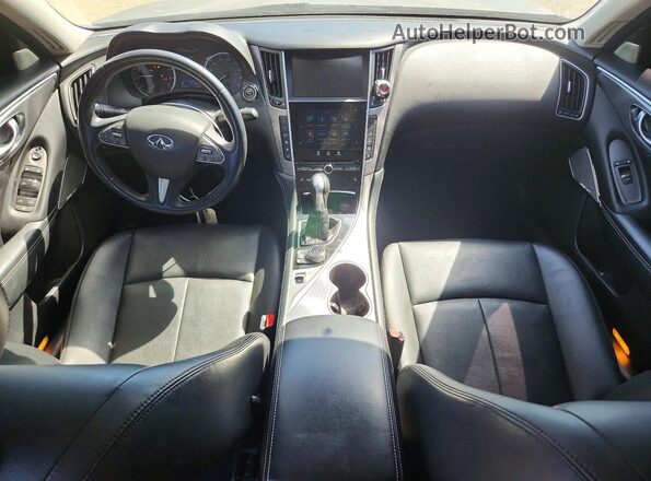 JN1EV7AP4HM734403 2017 INFINITI Q50 Blue Առջևի վահանակի տեսք
