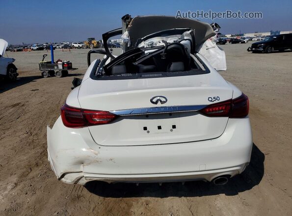 JN1EV7AP4LM203176 2020 INFINITI Q50 White Rear view