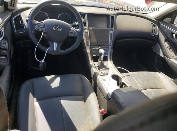 JN1EV7AP5HM742963 2017 INFINITI Q50 White Вид панелі приладів