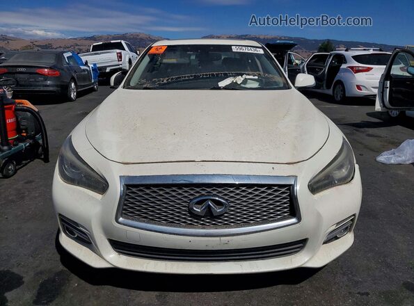 JN1EV7AP5HM742963 2017 INFINITI Q50 White Вид спереду