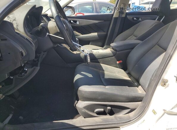 JN1EV7AP5HM742963 2017 INFINITI Q50 White Вид салону спереду