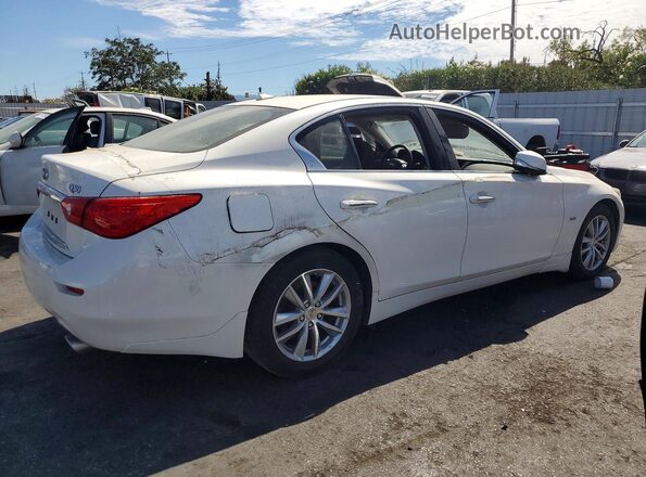 JN1EV7AP5HM742963 2017 INFINITI Q50 White Задня права чверть