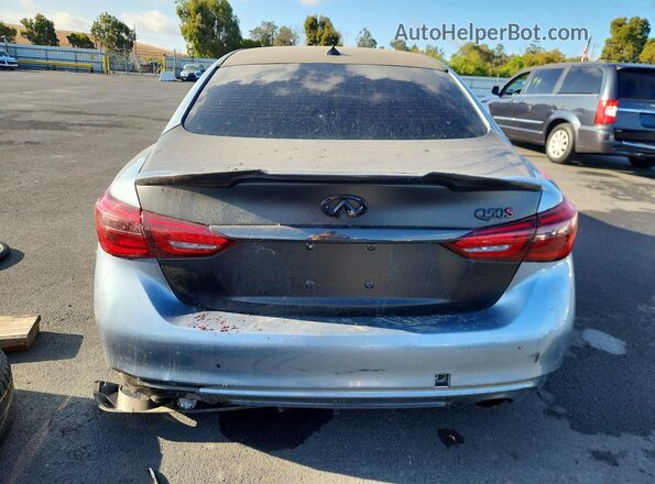 JN1EV7AP6JM366067 2018 INFINITI Q50 Blue Widok z tyłu