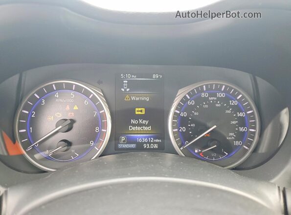 JN1EV7AP7GM300409 2016 INFINITI Q50 Черный Вид щитка приборов