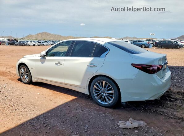 JN1EV7AP7JM357720 2018 INFINITI Q50 White Հետևի ձախ