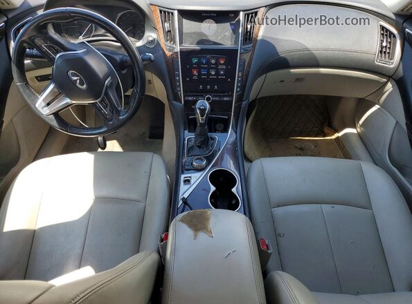 JN1EV7AP7JM357720 2018 INFINITI Q50 White Առջևի վահանակի տեսք