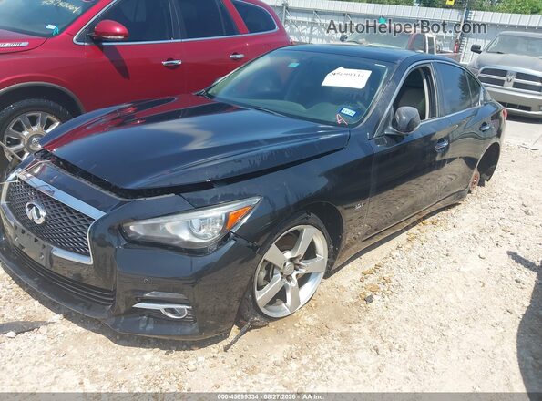 JN1EV7AP8GM305733 2016 INFINITI Q50 Black Vista tres cuartos delantera izquierda