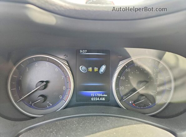 JN1EV7AP8HM735666 2017 INFINITI Q50 Белый Вид щитка приборов