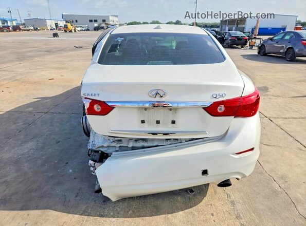 JN1EV7AP8HM735666 2017 INFINITI Q50 Белый Вид сзади