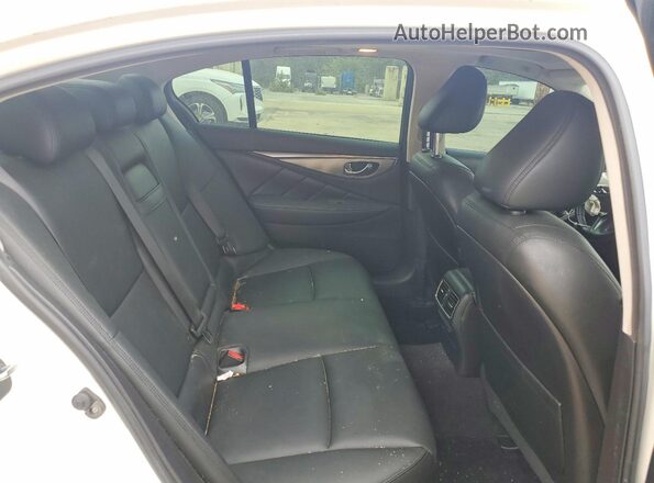 JN1EV7AP8HM739149 2017 INFINITI Q50 White Rear seats view