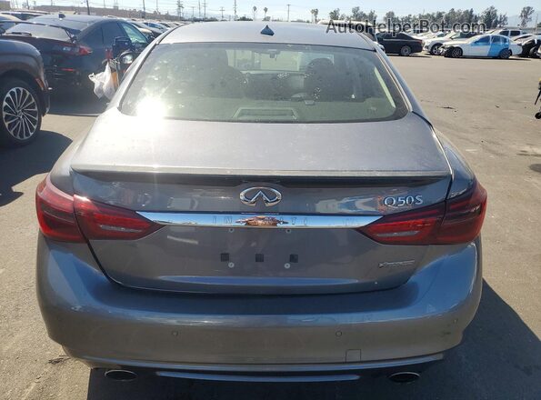 JN1EV7AP8KM541257 2019 INFINITI Q50 Серый Вид сзади