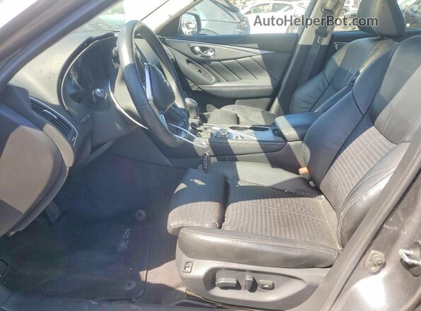 JN1EV7AP8KM541257 2019 INFINITI Q50 Серый Вид салона спереди