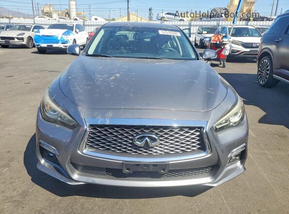 JN1EV7AP8KM541257 2019 INFINITI Q50 Серый Вид спереди