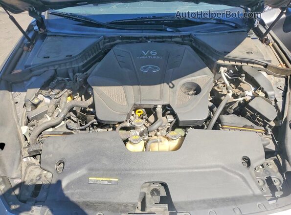 JN1EV7AP8KM541257 2019 INFINITI Q50 Серый Вид задней части салона