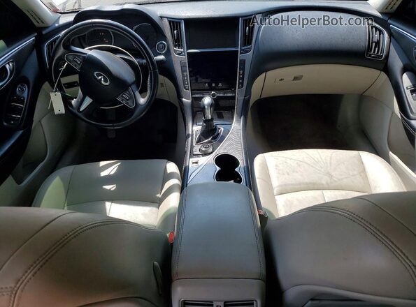 JN1EV7AP9HM744103 2017 INFINITI Q50 White Вид панелі приладів