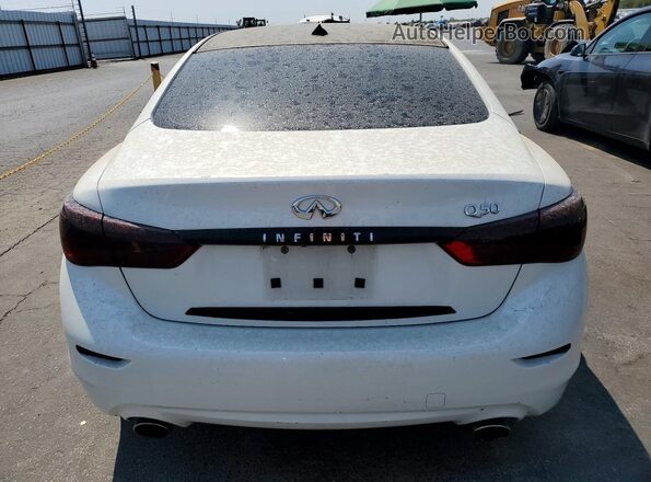 JN1EV7AP9HM744103 2017 INFINITI Q50 White Вид ззаду