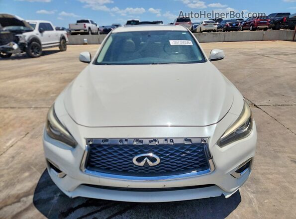 JN1EV7AP9JM353913 2018 INFINITI Q50 White Դիմացի տեսք