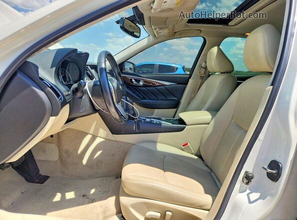 JN1EV7AP9JM353913 2018 INFINITI Q50 White Սալոնի դիմացի տեսք