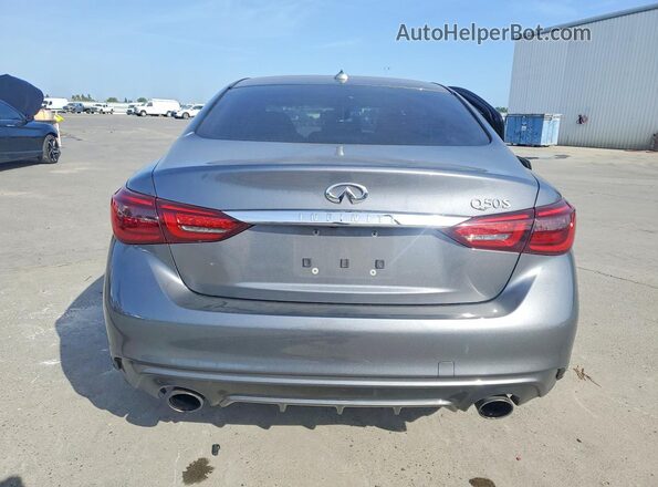 JN1EV7AP9JM354009 2018 INFINITI Q50 Серебряный Вид сзади
