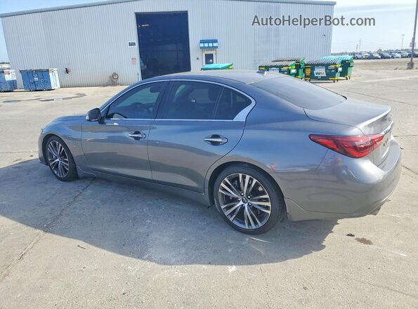 JN1EV7AP9JM354009 2018 INFINITI Q50 Серебряный Задняя левая четверть