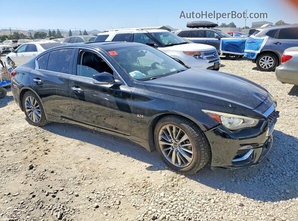 JN1EV7AP9JM358738 2018 INFINITI Q50 Черный Передняя правая четверть