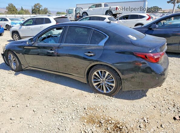 JN1EV7AP9JM358738 2018 INFINITI Q50 Черный Задняя левая четверть