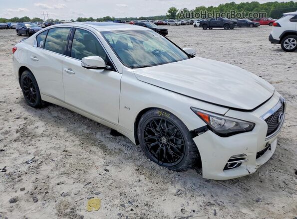 JN1EV7AR1HM835514 2017 INFINITI Q50 White Front right