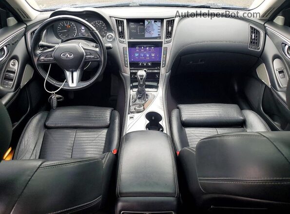 JN1EV7AR1JM432378 2018 INFINITI Q50 Blue წინა პანელის ხედი