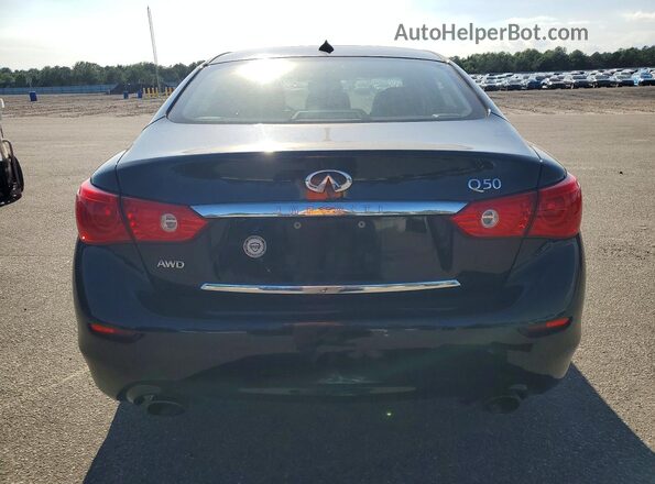 JN1EV7AR2HM835263 2017 INFINITI Q50 Black Rear view